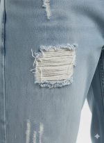 Men Distressed Baggy Jeans / Rough Baggy Jeans - Image 2