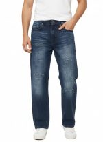 Men Distressed baggy Jeans / Rough baggy Jeans