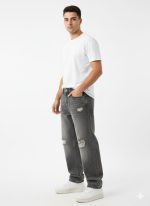 Men Distressed baggy Jeans / Rough baggy Jeans - Image 2