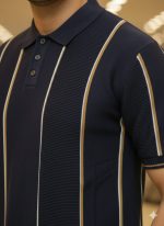 Men Imported Old-Money Knited Polo T-Shirt - Image 2