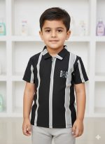 Boys’ HUGO BOSS Old-Money Vertical Stripe Polo - Image 3
