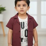 Boy Imported fabric Double shirt