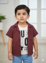 Boy Imported fabric Double shirt