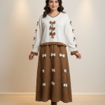 The "Belle" Ribbon Knit Maxi in Mocha