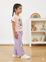 Disney Daisy Girls T-Shirt and Wide-Leg Pants 2-Piece Outfit Set - Image 2
