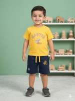 Boys' "Master Polo" Graphic Cotton Summer Set