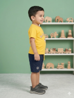 Boys' "Master Polo" Graphic Cotton Summer Set - Image 3
