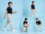 Boys' Slim Fit Cotton Chino Pants – Lightweight Twill Trousers for Kids (Off-White/Ash White) - Image 2